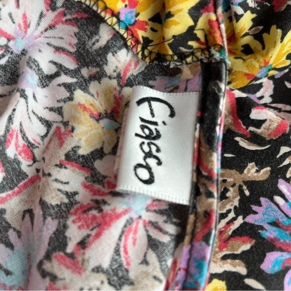 Vintage Fiasco Floral Dress Bow Back Whimsigoth Retro‎ 90s Aesthetic Party - Picture 6 of 7
